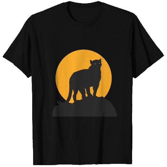 Black panther silhouette T-shirt
