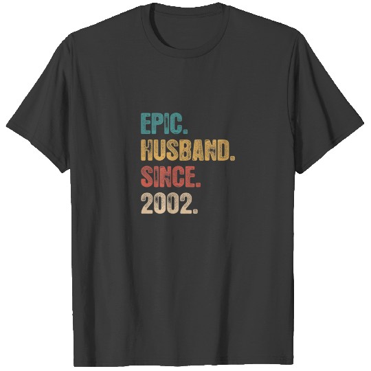 Discover 20 Wedding Aniversary For Him - Epic Husband Since T-shirt