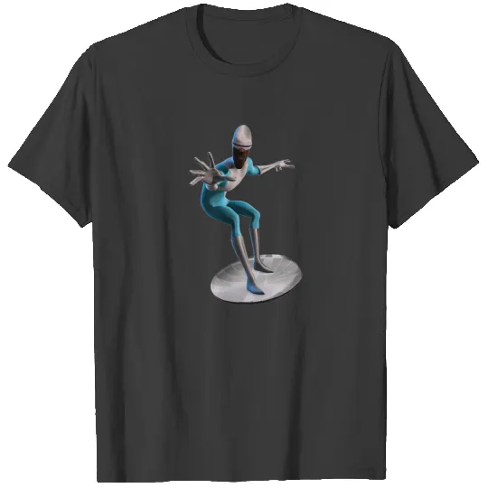 The Incredibles Frozone flying disc saucer Disney T-shirt