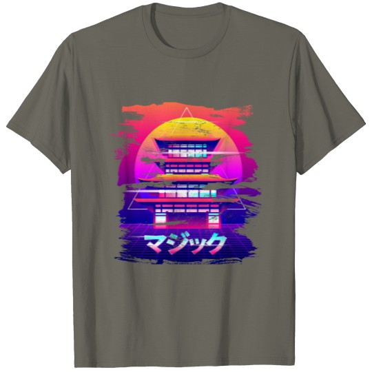 Discover Japanese Vaporwave Aesthetic Shrine T-shirt