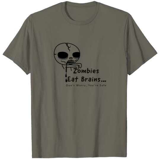Discover zombies eat brains T-shirt