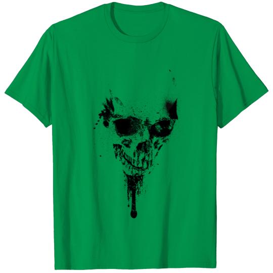 Discover Spray_skull_black T-shirt