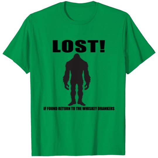 Discover Bigfoot Lost blk T-shirt