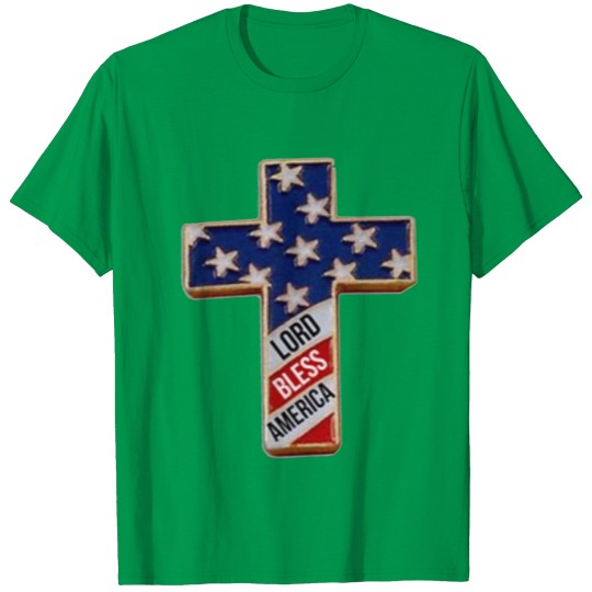 Discover Lord Bless America Cross T-shirt