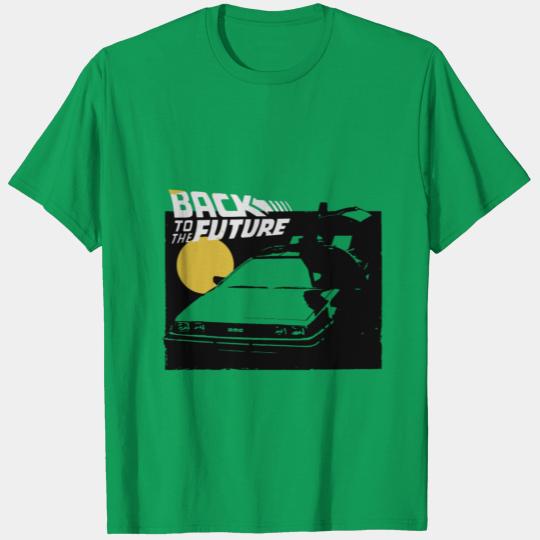 Back To The Future Delorean Fade Portrait T-shirt