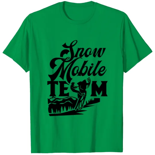 Discover Snowmobile Team Snowmobiler Snowmobiling Driver T-shirt