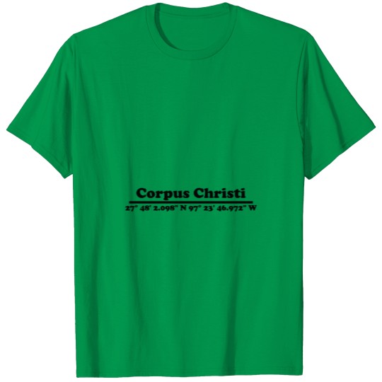 Discover Corpus Christi coordinates T-shirt