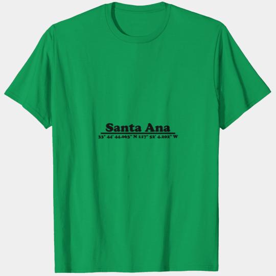 Santa Ana coordinates T-shirt