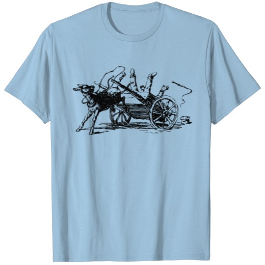 Discover Esel-Wagen-Karren-Gespann T-shirt