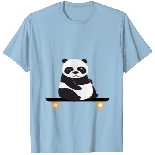Discover Panda on a skateboard T-shirt