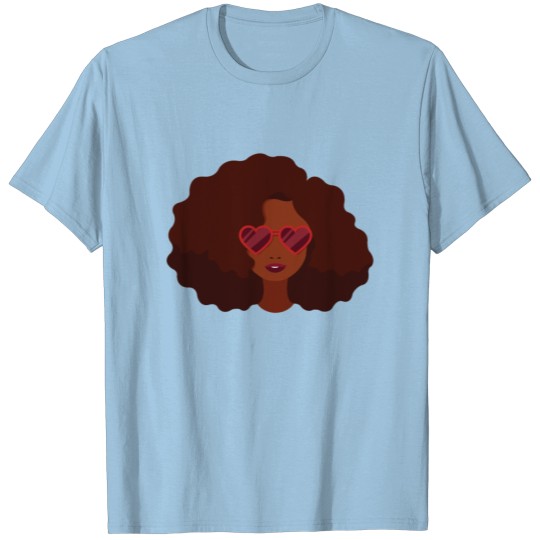 Discover Afro black woman sunglasses l Icon African Power T-shirt