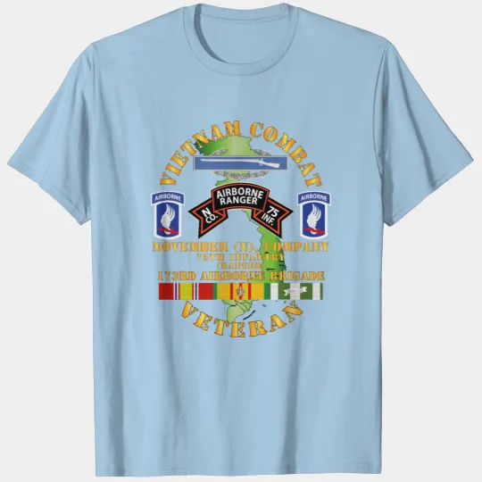N Co 75th Infantry Ranger 173rd Airborne Bde SSI T-shirt