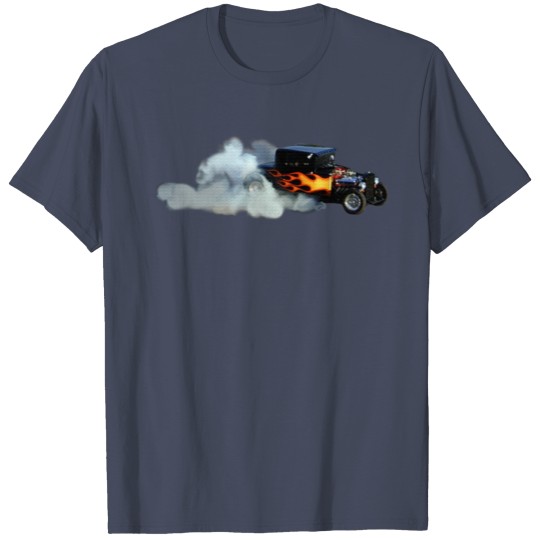 Discover Flame Vintage Drag-Racer T-shirt