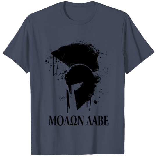 Discover molon labe spartan helmet T-shirt