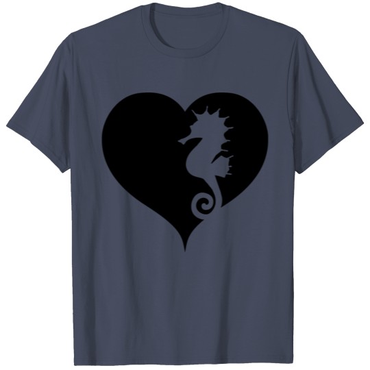 Discover Seahorse with heart T-shirt