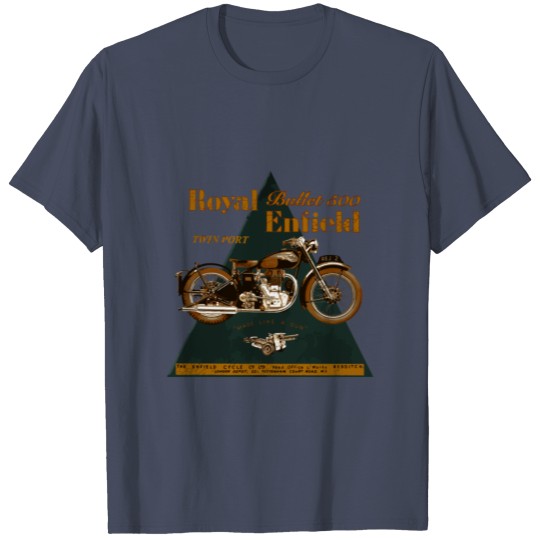 The Legendary Royal Enfield Bullet 500 Motorcycle T-shirt