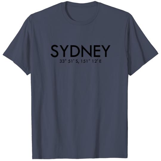 Discover Sydney Australia Coordinates Latitude - Longitude T-shirt