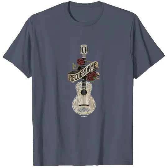 Disney Pixar Coco | Rustic Recuerdame Guitar T-shirt