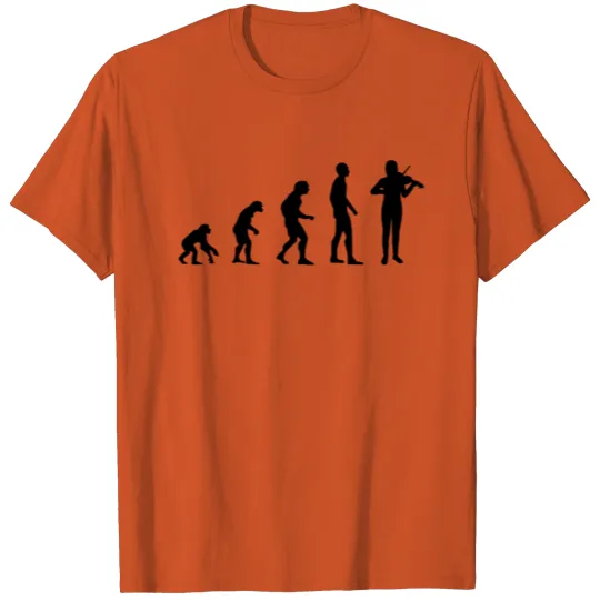 Discover Violin Violinist Funny Evolution Gift T-shirt