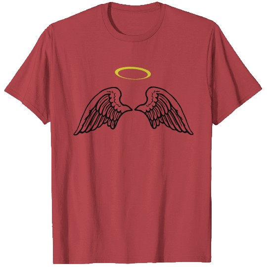 Discover Angel halo wings T-shirt