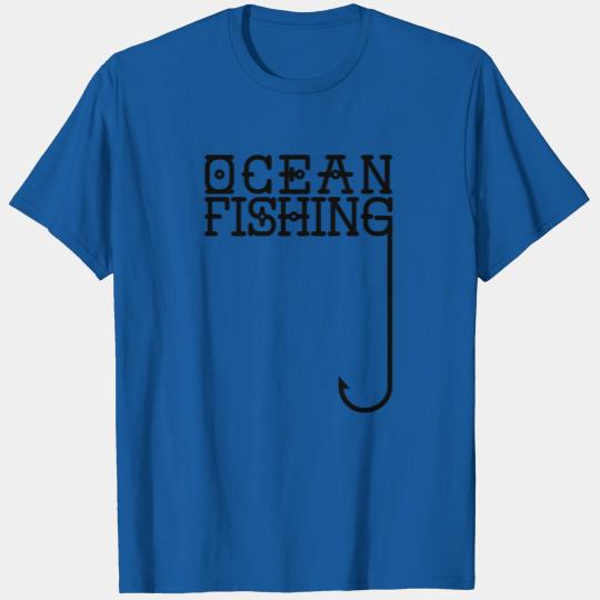 Ocean fishing Deep sea fishing with fishing hook T-shirt