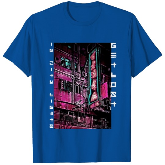 Discover Vaporwave city get lost in city lights japanese T-shirt
