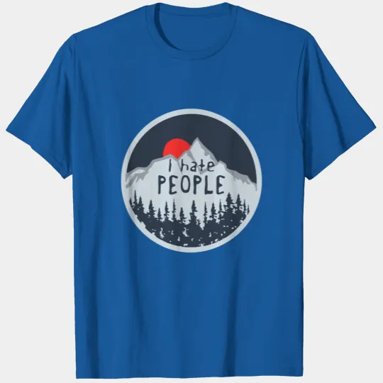 I Hate People Hiking T-shirt