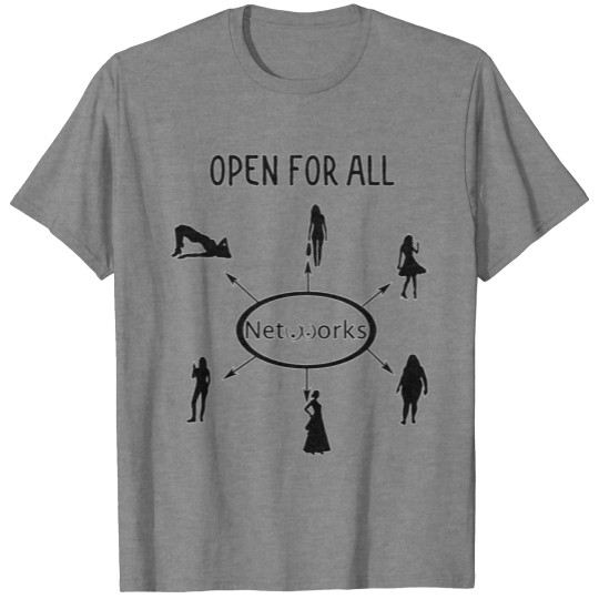 Discover open for all networks T-shirt