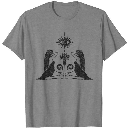Spiritual Third Eye Baroque Woman Reflection T-shirt