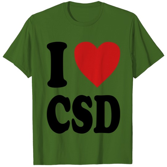 Discover I love CSD (variable colors!) T-shirt