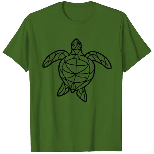Discover silhouette comic cartoon water turtle turtle water T-shirt