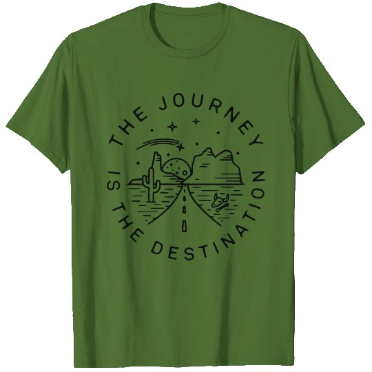 Discover The Journey Is The Destination Railroader Minimal T-shirt