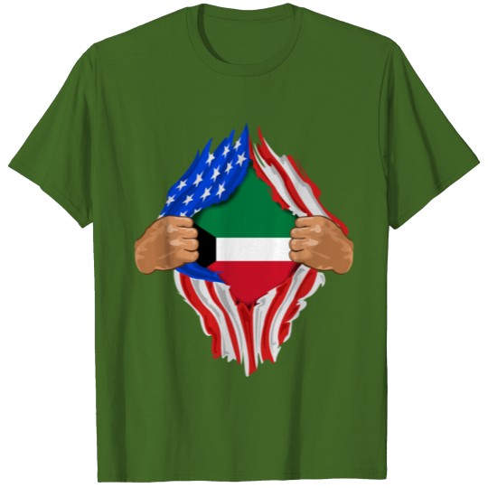 Discover Kuwaiti Blood Inside Me Kuwait Flag Gift T-shirt