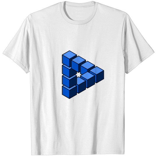 Discover Impossible construction of blue blocks T-shirt