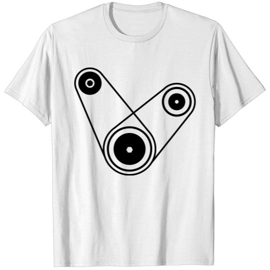Discover fan belt T-shirt
