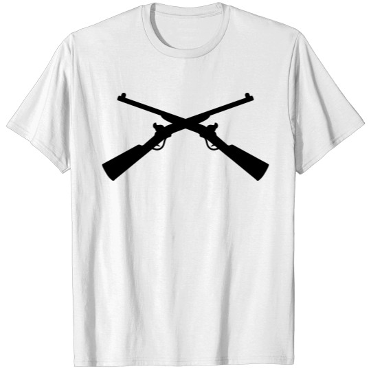 Discover crossed rifles T-shirt