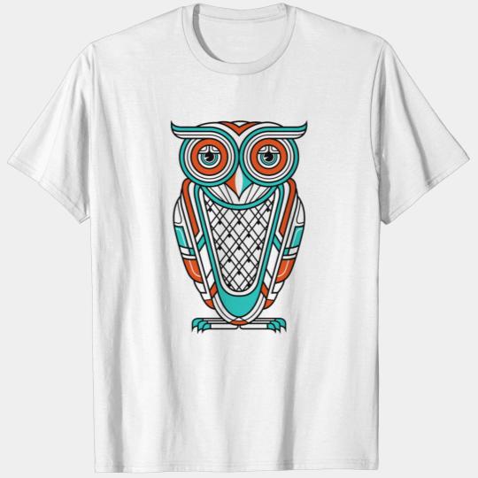 Art Deco Owl Diurnal T-shirt