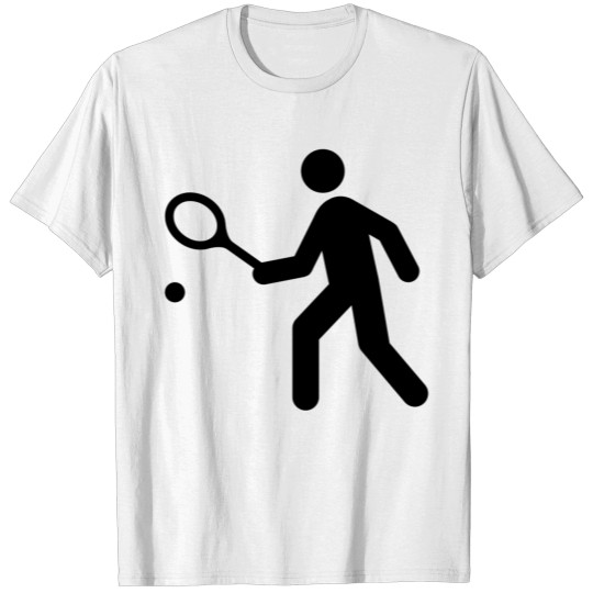 Discover tennis ball court sports bat player spieler squash T-shirt