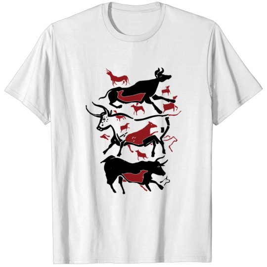 Discover Cave Art Bulls T-shirt