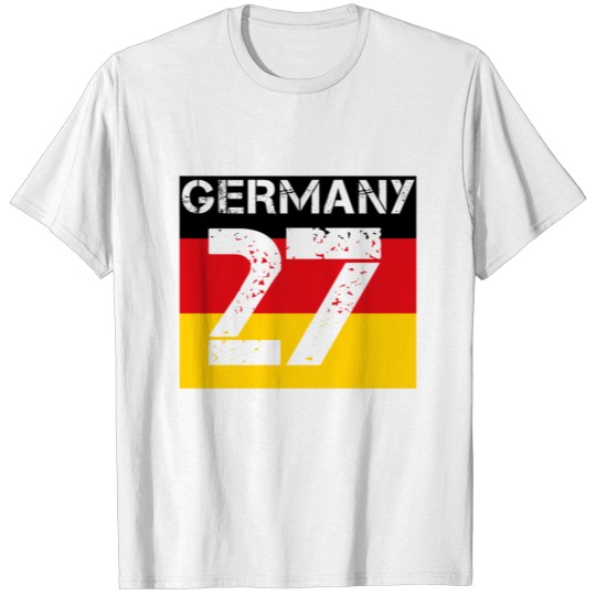 Discover Deutschland fussball malle team wm em meister 27 T-shirt
