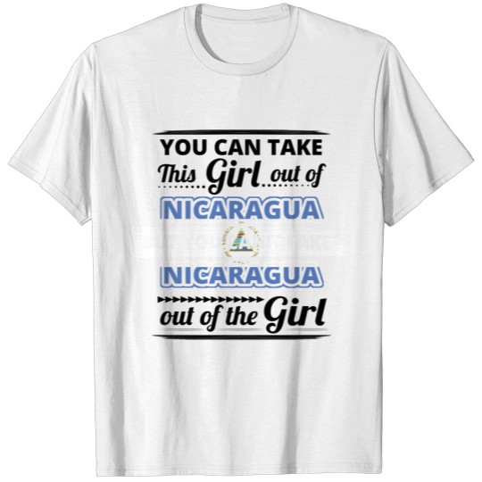 Discover Geschenk herausnehmen liebe herkunft girl NICARAGU T-shirt