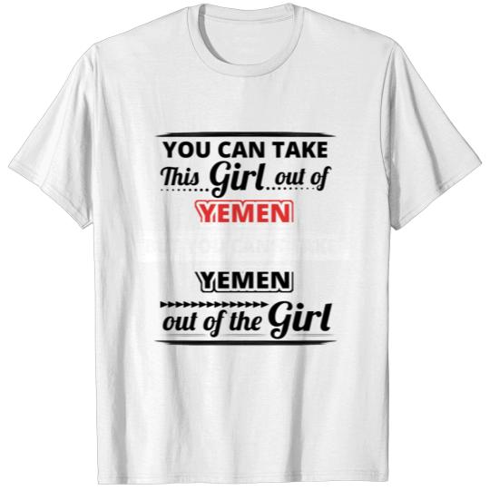 Discover Geschenk herausnehmen liebe herkunft girl YEMEN T-shirt