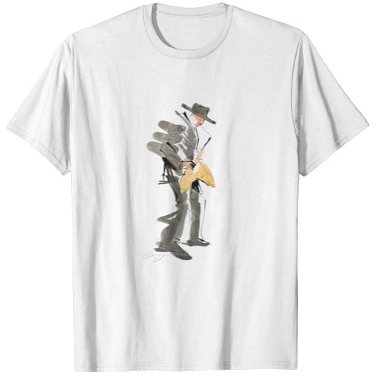Discover Jazz Musician Drawing T-shirt