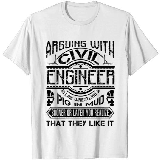 Discover Arguing With Civil Engineer Shirt T-shirt