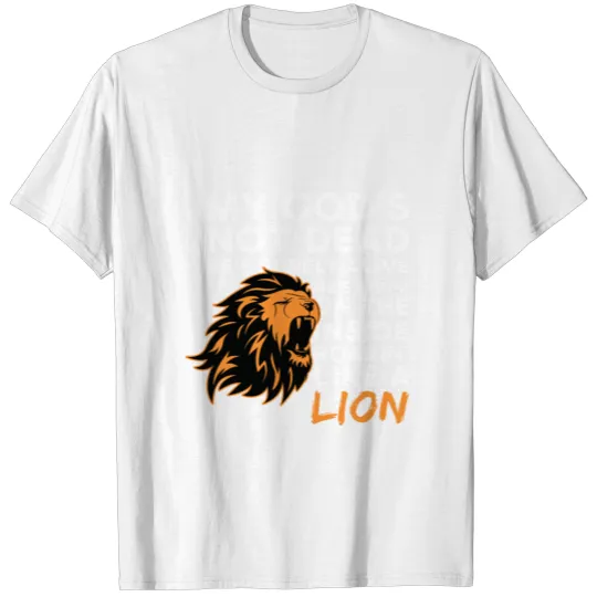 Proud Christian Saying Gift Shirt Lion Men Women T-shirt