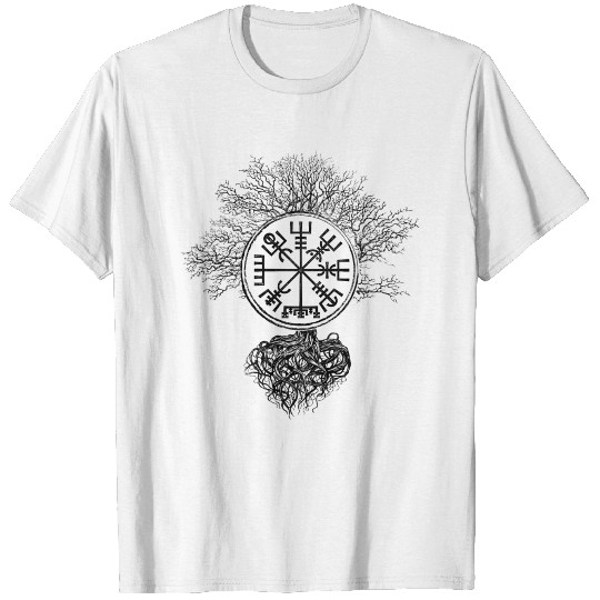 Discover Vegvisir - Viking Navigation Compass T-shirt