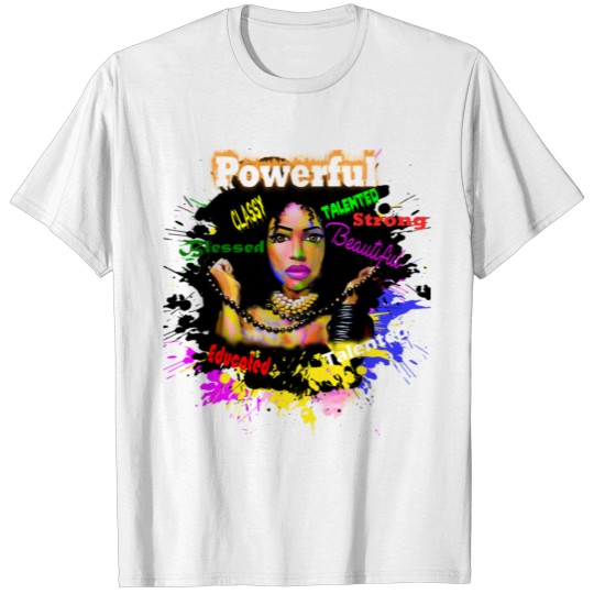 Discover Black Women Positive Character Traits T-shirt