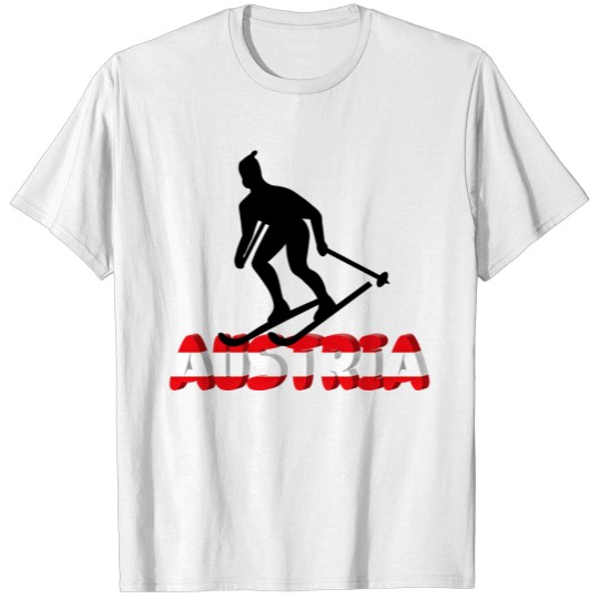 Discover Austria and skier T-shirt