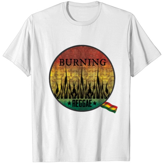 Discover burning raggae T-shirt