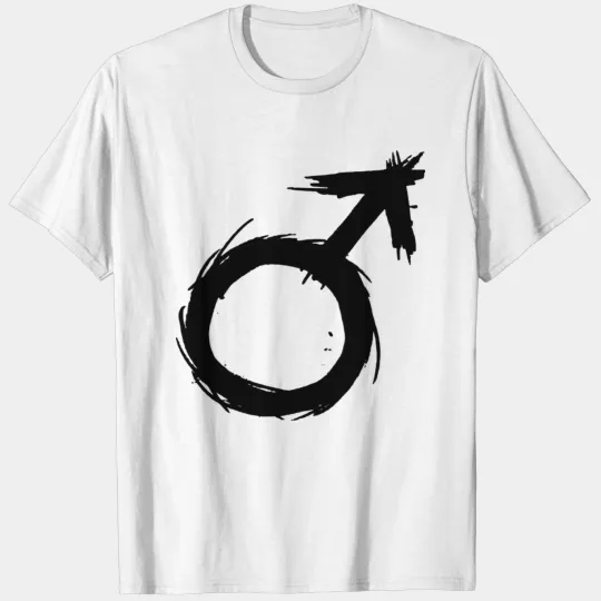 Alchemy symbol Mars (iron) black T-shirt